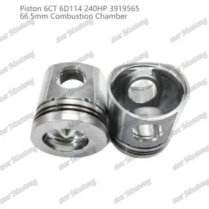 Piston 6CT 6D114 240HP 66.5mm Combustion Chamber 3919565 Suitable For Cummins Engine Parts