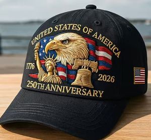 Cappello Patriottico Regolabile con Aquila Calva, Stile Retrò, per il 250° Anniversario degli Stati Uniti, Stampa di Alta Qualità 2026 - Product Image 6