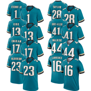 Maillot de football américain personnalisé Jacksonville 2026 – Tenues brodées pour jeunes, vêtements de sport, édition rétro Teal Prowler - Product Image 1