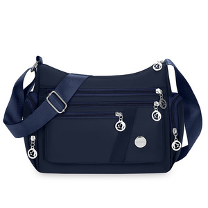 Borsa a Tracolla Multicomparto per Donna, Borsa per Madri <span class=keywords><strong>di</strong></span> Mezza Età, Leggera e Casual, Grande Capacità, in Tessuto - Product Image 4