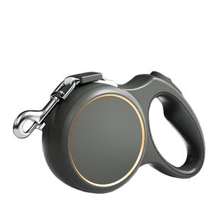 Guinzaglio retrattile per cani da 16 piedi nastro in Nylon resistente antiscivolo impugnatura con una sola mano blocco pausa freno - Product Image 1