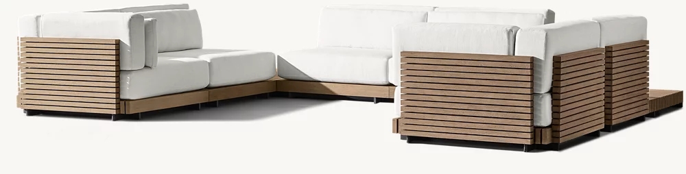 Modern Luxury outside Garden Sofa Set Outdoor Furniture Teak patio furniture