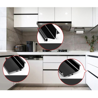 Profilé de découpe CNC en alliage d'aluminium Eureka Gola C Channel pour armoire de cuisine, base de meuble pour décorations