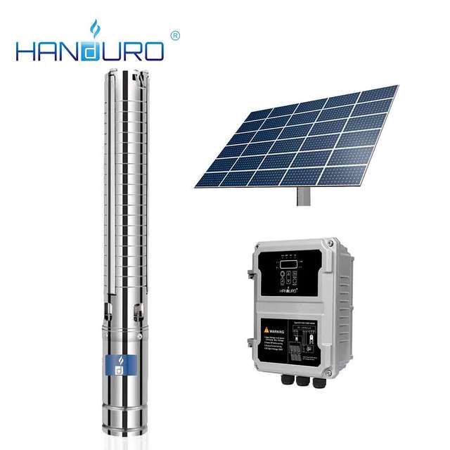 DC 3inch 4m3/h 50m 48v 400w Solar Water Submersible Pump Submersible Solar Water Fountain Pump