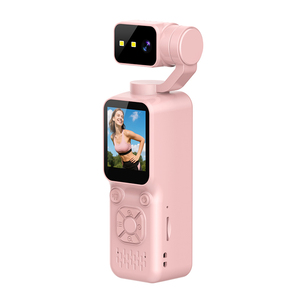 ไม้เซลฟี่, กล้องแอคชั่นพกพาแบบกิมบอล 4K HD พร้อมระบบกันสั่น โฟกัสอัตโนมัติ หมุนได้ 360 องศา กล้องวิดีโอแบบพกพาสำหรับการเดินทางกลางแจ้ง - Product Image 6