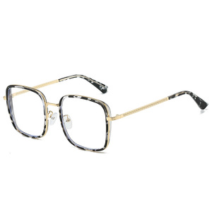 <span class=keywords><strong>2025</strong></span> thời trang TR90 kính quang học vuông trang trí kính Chắp Vá Màu <span class=keywords><strong>Google</strong></span> Khung in chống ánh sáng màu xanh kính - Product Image 4