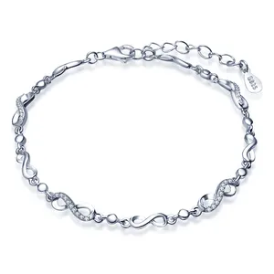 Drop Ship 925 Sterling Silver Bracelet Adjustable for Women