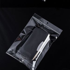 Chất lượng cao tùy chỉnh logo tự dính trong suốt PE treo lỗ cho mỹ phẩm quà tặng trang sức đóng gói túi nhựa - Product Image 5