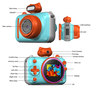 กล้องถ่ายรูปความร้อนสำหรับเด็ก K9 ไม่ต้องใช้หมึก ความละเอียด 48MP กล้องคู่ ถ่ายเซลฟี่ได้ พร้อมเครื่องเล่น MP3 เกมส์ และของเล่นเสริมสร้างความคิดสร้างสรรค์ - Product Image 4