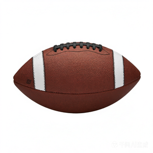 Pallone da Football Americano Misura Ufficiale 9 in Pelle Composita per Partite di Scuola Superiore, Presa Elite, Portatile, Logo Personalizzabile - Product Image 1