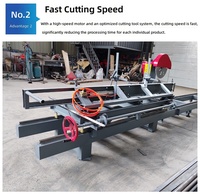 Scie à table coulissante de qualité industrielle pour bois rond de grand diamètre, machine de découpe du bois à alimentation automatique, fournisseur
