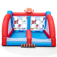 Jeu de Rugby Gonflable d'Extérieur : Cible de Lancer, Cage de Tir, Divertissement Interactif pour Adultes et Enfants, Jeu d'Intérieur