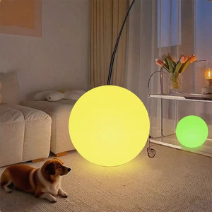Grande <span class=keywords><strong>lampe</strong></span> sphérique LED IP65 10cm-100cm Lumière sphérique lumineuse Extérieur Jardin Paysage Nouvel An Halloween Noël Décoration - Product Image 3