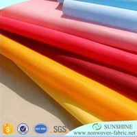 Tissu non tissé Sunshine 100% polypropylène, rouleau de tissu non tissé spunbond, rouleau de tissu non tissé spunbondé