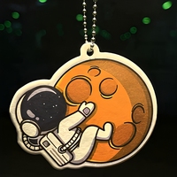 Pendentif désodorisant international pour voiture, éliminateur d'odeurs, design Astronaute et Lune