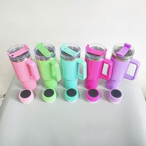 Multi Colors Blank Sublimation Large Capacity 40oz Speaker Music Tumbler with Handle - Product Image 2