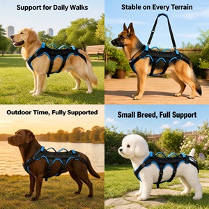 <strong>Dog</strong> Lift Harness for Large Male <strong>Dogs</strong>, 2-in-1 Detachable Hind Leg Support Harness <strong>Dog</strong> Full Body <strong>Carrying</strong> <strong>Sling</strong> with 4 Handles - Product Image 6