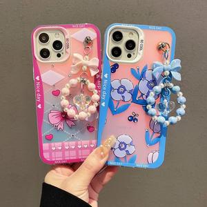 <span class=keywords><strong>Coque</strong></span> de téléphone femme à la mode IMD avec conception de chaîne de sangle pour samsung A14 A04 Inifnix Hot50 <span class=keywords><strong>bijoux</strong></span> chaîne <span class=keywords><strong>coque</strong></span> de téléphone - Product Image 2