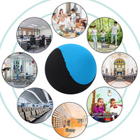 Usine En Gros 7cm Rond TPR Tissu Gonflable Eau pour Frisbee Balle Anti-Stress En Plastique pour Utilisation De La Plage Dérive De L'eau Jouer