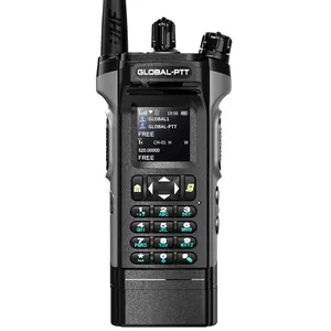 Walkie-talkie bidireccional de comunicación 4G por satélite de larga distancia global profesional de más de 500KM de alcance