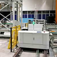 Véhicule à guidage automatique (AGV) à faible bruit, communication sans fil, transport de charges lourdes pour la manutention des matériaux en atelier