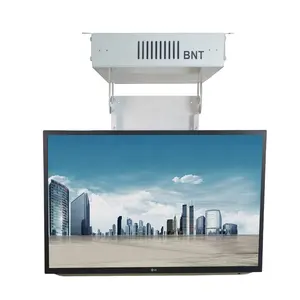 BNT 32-75 Inch ceiling flip down type motorized TV lift with wireless remote control