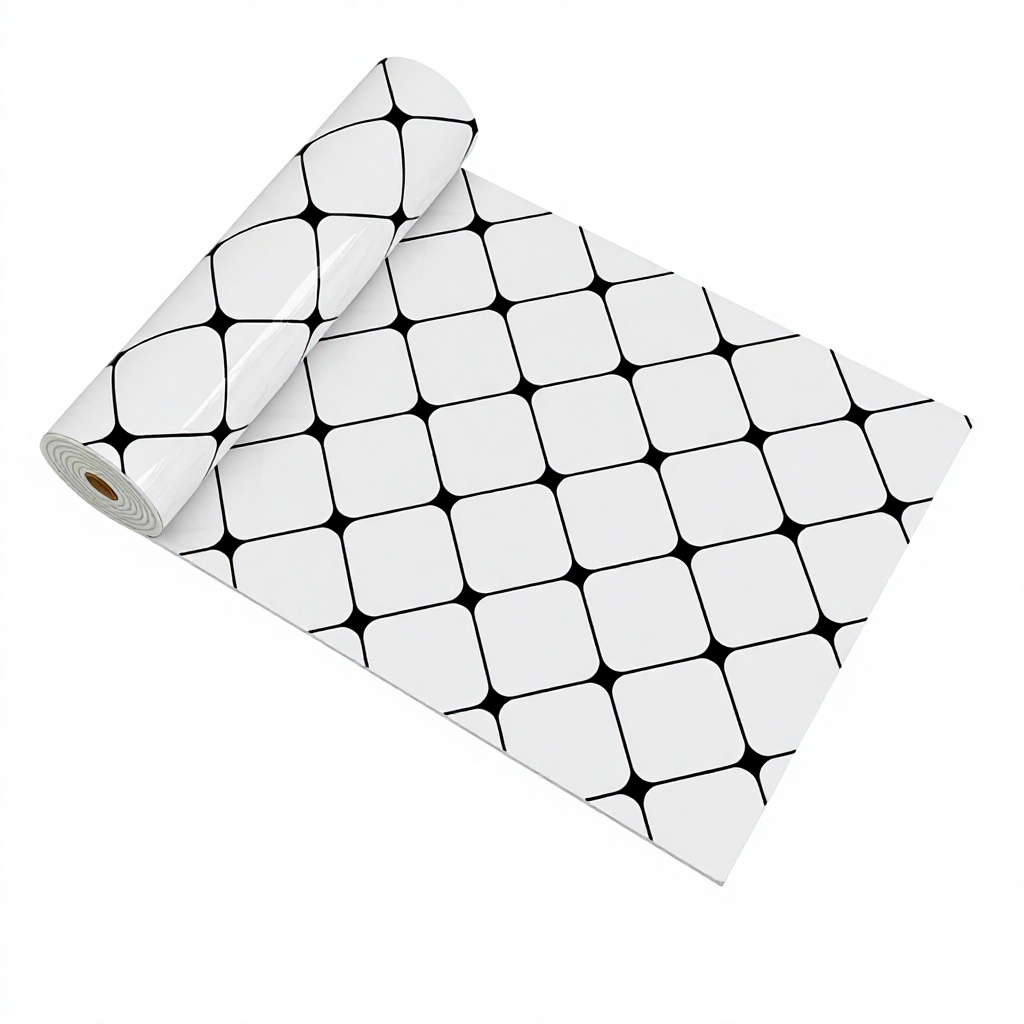 White square fence-22 mm thick-40cm300cm-rolled plastic sealed