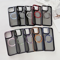 Nouvelle couverture arrière de téléphone portable magnétique sans fil d'anneau de fer acrylique pour Samsung S22 23 24 Plus Ultra FE A55 A05 A15 M15 A12 A13 A14