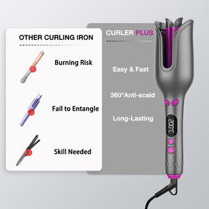 Fer à boucler électrique professionnel en céramique à rotation automatique, portable, à long tube, modèle GENAI ZC890, très populaire pour femmes, usage domestique - Product Image 3