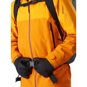 Men Waterproof Seam Sealed Rain Shells Jacket For Travel Hiking Windproof