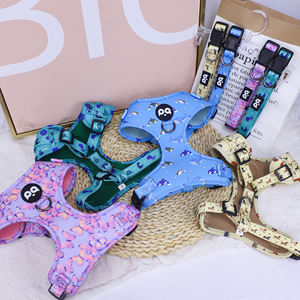 <span class=keywords><strong>Harness</strong></span> Anjing Kulit Desainer Mewah Tanpa Tarik Set Taktis dengan Tali Poliester yang Dapat Dipersonalisasi - Product Image 3