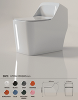 Nouvelle conception de toilettes à poser au sol sans bride, à chasse d'eau, avec siphon en S/P carré, pour installation murale