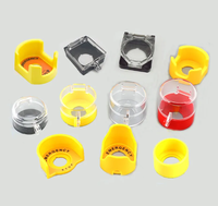 22mm interrupteur couvercle de protection bouton d'arrêt d'urgence couvercle de protection ascenseur arrêt d'urgence 22mm accessoire rond anneau d'avertissement