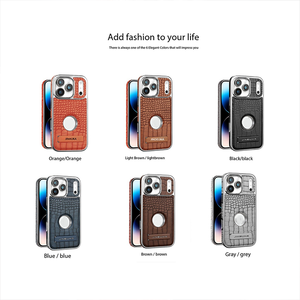 Funda Magnética de Cuero PU con Galvanoplastia para iPhone 17 12 13 14 15 16 Pro Max con Soporte Oculto y Cubierta Protectora - Product Image 2