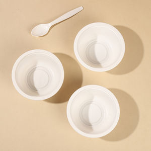 Tazón Desechable de Plástico para Salsas y Ensaladas, Resistente, Ecológico, Biodegradable, Hecho de Almidón de Maíz, a Prueba de Fugas, de 12 oz/400 ml - Product Image 3