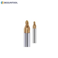 Fresa de Bola Cónica de Carburo de Tungsteno Sólido, Brocas de Fresado de Metal CNC, Fresas Cónicas