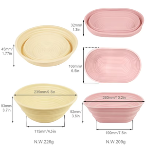 Panier d'épreuvage en silicone pour pain au levain, <span class=keywords><strong>kit</strong></span> de démarrage pour pain au levain - Product Image 6