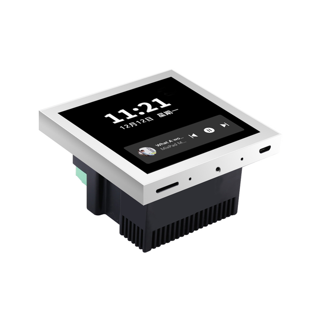 4-Inch Touch Screen Background Music Player,Touch Screen Smart Wall Switch Panel WIFI Bluetooth Home Theater in Wall Amplifier