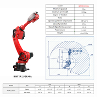 Bras de robot industriel à 6 axes avec charge de 30kg Pince à longueur de bras de 2085mm Complète la cueillette Travail de placement Robots articulés Moteur PLC