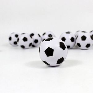 Pelota Antiestrés de Fútbol Barata de 4 cm, Mini Pelota de Fútbol Blanca y Negra de Espuma de PU, Pelota Deportiva para Aliviar el Estrés - Product Image 2