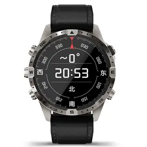 Gran oferta de fábrica, reloj inteligente con pantalla redonda de 1,6 pulgadas, llamada Bluetooth, brújula, control dinámico del ritmo cardíaco, Android IOS, Reloj para hombres