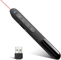 Nuevo Presentador PPT con Control Remoto Láser, Puntero Electrónico Inalámbrico con Luz Roja, Lápiz de Presentación con Logotipo Personalizado, ABS