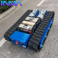 Châssis à chenilles télécommandé pour l'agriculture, les fermes, les vergers et la construction, plateforme à chenilles alimentée par batterie pour le transport de marchandises