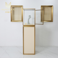 Vitrine à bijoux en verre avec serrure mécanique, verticale, 45*45*168cm, MASTER OEM, pour l'affichage en vitrine de bijouteries de luxe