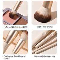 Ensemble de pinceaux de maquillage vegan de luxe en fibres naturelles, 12 pièces, logo personnalisé, marque privée, pinceaux cosmétiques sans cruauté, vente en gros