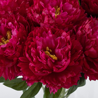Lot de fleurs artificielles en soie et plastique pour acheteurs en gros – Arrangements de pivoines pour événements, réceptions et décorations de bureau