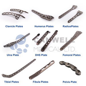 CANWELL Placca a L in Titanio per Fissaggio Dorsale del Radius Distale, Impianto Ortopedico per Frattura Ossea con 2 Punti di Fissaggio CE ISO - Product Image 5