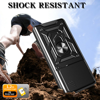 Funda para Teléfono con Ventana Deslizante y Anillo de Protección para Cámara, para Xiaomi 17/15/14 Ultra 5G