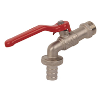 Robinet à bille en laiton AVONFLOW DN15 1/2" au design moderne, anti-corrosion, finition nickelée