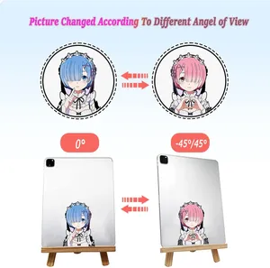 Technologie d'impression lenticulaire avancée Autocollant d'anime lenticulaire 3D Effet de retournement haute définition Durable étanche - Product Image 6